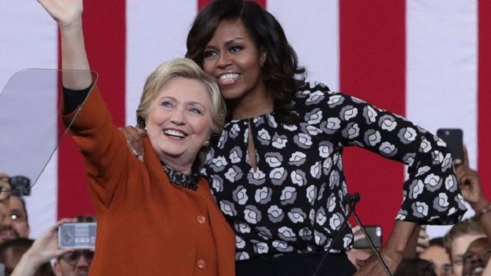 US election 2016: Michelle Obama campaigns with her `girl` Hillary Clinton
